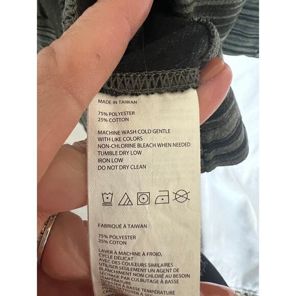 PrAna open front cardigan, Large, black and grey, lightweight - Picture 6 of 7